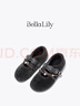 Bella Lily2025冬季新款復古精致羊毛瑪麗珍平底鞋女加絨毛毛單鞋 深灰 36 曬單實(shí)拍圖