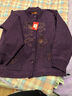 老年人奶奶毛衣秋冬外套媽媽裝加絨加厚開(kāi)衫刺繡老太太衣服唐裝女 紫色 加絨 XL 建議（90-105斤） 曬單實(shí)拍圖