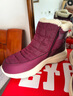 足力健中老年人女棉鞋媽媽棉鞋25932051J 酒紅-女款    38    曬單實(shí)拍圖