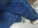 京東京造【抓毛加厚】牛仔褲男冬季男士加絨褲子直筒男士休閑褲 深藍 31碼 曬單實(shí)拍圖