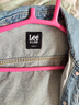 Lee25秋冬新品標準版翻領(lǐng)淺藍色女牛仔夾克外套 淺藍色  L  曬單實(shí)拍圖