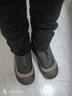 2025冬季新款松糕厚底短筒馬丁靴加絨保暖棉鞋休閑短靴子 黑色 38 曬單實(shí)拍圖