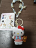 SunToMoon正版三麗鷗家族小天使公仔鑰匙扣可愛(ài)KT貓庫洛米情侶閨蜜包包掛件 正版三麗鷗-凱蒂貓 曬單實(shí)拍圖