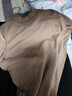 班尼路S&K系列打底衫女裝秋冬季新款雙面絨長(cháng)袖t恤女生德薄加絨上衣保暖 淺咖#純色 [7A抗菌&雙面絨] L 曬單實(shí)拍圖