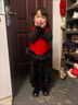 女童拜年服2026新款冬裝新中式紅色新年衣服戰袍套裝兒童過(guò)年服裝 三件套 高品質(zhì)重磅 110 曬單實(shí)拍圖