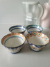 舍里波西米亞米飯碗斗笠碗陶瓷家用餐具組合套裝吃飯小碗特別好看的碗 5寸斗笠碗四個(gè)裝 5英寸 曬單實(shí)拍圖