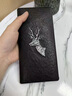七匹狼（SEPTWOLVES）男士高端錢(qián)包長(cháng)款一鹿有你簡(jiǎn)約真皮錢(qián)夾頭層牛皮輕奢卡包生日禮物 黑色-送父親爸爸老公男友情人節高檔禮物木盒包裝 18.8*9cm 曬單實(shí)拍圖