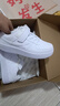 特步童鞋兒童空一校園百搭小白鞋學(xué)生板鞋 新白色 35 曬單實(shí)拍圖