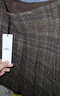 百圖betu女裝冬季新款半身裙高腰毛呢格紋A字百褶裙裙子女2411T68 咖格 M 曬單實(shí)拍圖
