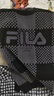 FILA 斐樂(lè )官方男裝編織衫2026春新款時(shí)尚舒適棋盤(pán)格新年紅色套頭毛衣 正黑色-BK L 175/96A/L 曬單實(shí)拍圖
