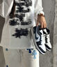 CLENIKEEDNIKE AIR莆田純原高版本AJ-1黑白浮雕校園百搭情侶低幫透氣耐磨防 Aj黑白浮雕(摩擦聲+純原) 42 曬單實(shí)拍圖