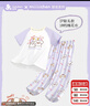 久歲伴【miiiiichan聯(lián)名】?jì)和屡?00%純棉家居服套裝透氣短袖長(cháng)褲 曬單實(shí)拍圖
