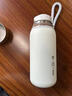 PLPC保溫杯女士高顏值2025新款316不銹鋼初高中兒童學(xué)生帶蓋喝水杯子 白色 350ml 【茶隔+提手+杯蓋】 曬單實(shí)拍圖
