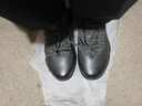 百麗厚底增高健步鞋男25秋新抓紋牛皮戶(hù)外休閑運動(dòng)鞋A2215CM5 黑色 41 (255mm) 曬單實(shí)拍圖