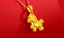 中國黃金（CHINA GOLD）黃金項鏈女款999足金生肖馬吊墜本命年新年情人節禮物送女友老婆 足金吊墜約2.4g*配銀鏈【甄選禮盒】 曬單實(shí)拍圖