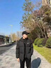 耐克喬丹抗寒立領(lǐng)羽絨棉衣男女同款寬松防寒加厚保暖墨烯棉服棉 耐克黑色 石墨烯(零下30度) L 耐克L 曬單實(shí)拍圖