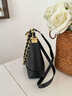 Reessy奢侈品高端女包單肩斜挎包2026新款通勤時(shí)尚菱格鏈條包送女友 黑色(禮盒包裝) 曬單實(shí)拍圖