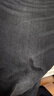 Lee25秋冬新品411舒適高腰小直腳黑灰色女牛仔褲 黑灰色  28  曬單實(shí)拍圖