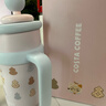 COSTA保溫杯巨無(wú)霸大容量男女吸管冰霸水杯子 享福貓+享福貓公仔 900ml 曬單實(shí)拍圖