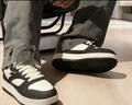 安踏（ANTA）元年2|板鞋男鞋運動(dòng)休閑軟底增高復古潮流運動(dòng)鞋男小白鞋休閑板鞋 【男款】象牙白/黑-5 42 （男8.5碼） 曬單實(shí)拍圖