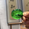 緬甸冰種翡翠帝王綠平安扣吊墜a貨正品老坑圓牌滿(mǎn)綠玉吊墜男女款 曬單實(shí)拍圖