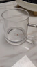 雅集茶具高硼硅耐熱透明玻璃茶杯男女士辦公家用水杯牛奶杯300ml兩只 曬單實(shí)拍圖