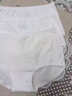 Ordifen女士?jì)妊澟兠轆類(lèi)白色提花原棉小平角10A抑菌透氣舒適不夾臀短褲 曬單實(shí)拍圖