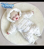 迪士尼（Disney）嬰兒連體羽絨服新生兒冬季外出抱衣男女寶寶冬裝衣服保暖加厚爬服 白色月亮 +手腳套 73 cm 曬單實(shí)拍圖