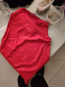 費洛仕新款秋冬無(wú)痕保暖背心男士貼身打底上衣無(wú)袖雙面絨坎肩單件上衣 532紅色 2XL (135-150斤) 曬單實(shí)拍圖