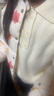 優(yōu)衣庫童裝女童舒芙蕾POLO領(lǐng)針織衫毛衣毛衫480087 40 奶油色 130 曬單實(shí)拍圖