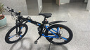 Jeep吉普自行車(chē)折疊山地車(chē)27速雙減震碟剎越野變速單車(chē)戰神黑藍三刀輪 曬單實(shí)拍圖