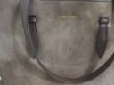 CHARLES&KEITH25冬新品復古絨面大容量單肩托特包新年禮物送女友CK2-30782735-1 Mocha Brown摩卡棕 L 曬單實(shí)拍圖