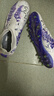卡爾美（KELME）足球鞋男成人高幫疾電3.0 MG短釘減震比賽訓練球鞋 白紫 41  曬單實(shí)拍圖