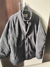 GXG男裝 假兩件設計加厚外套黑色立領(lǐng)短款羽絨服 黑色 190/XXXL 曬單實(shí)拍圖