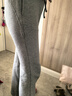 UR2025秋季新款女裝慵懶休閑格雷系抽繩喇叭褲UYB650002 曬單實(shí)拍圖