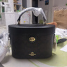 COACH蔻馳女包奢侈品大牌輕奢女士小號手提包盒子包 胡桃木色配黑色CBQ35IMXAQ 曬單實(shí)拍圖