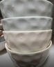 奶油風(fēng)雙色混搭陶瓷餐具家用中式餐具米飯碗小碗菜盤(pán)陶瓷餐具套裝 奶油風(fēng)石頭紋4.7英寸碗2只（混搭） 曬單實(shí)拍圖