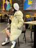 汐菡（XIHAN）羽絨棉服女2025新款中長(cháng)款學(xué)生小個(gè)子棉衣外套冬季衣服羽棉襖絨服 潮流韓版加厚中長(cháng)款黃色 均碼 均碼 （可聯(lián)系客服備注碼數） 曬單實(shí)拍圖