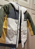 巴拉巴拉兒童羽絨服男童外套厚款保暖舒適寶寶上衣拼接潮流酷冬季 綠灰色調00442-白鴨絨 110 充絨量92g 曬單實(shí)拍圖