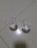 品喻（PINYU）二兩白酒杯高端威士忌酒杯家用玻璃啤酒杯高顏值酒吧厚底杯子2個(gè) 曬單實(shí)拍圖
