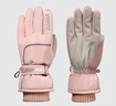 JEEP滑雪手套冬季女保暖加絨加厚防風(fēng)防寒電動(dòng)車(chē)騎行觸屏手套 皮粉色 曬單實(shí)拍圖