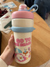 小茶日記700ML卡通便攜學(xué)生吸管手提保溫杯高顏值男女生不銹鋼水杯子壺 粉 曬單實(shí)拍圖