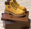 駱駝（CAMEL）王俊凱同款馬丁靴高幫秋戶(hù)外工裝大黃靴男 GE122W7757T 金黃 42 曬單實(shí)拍圖