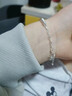 紀博馳足銀99純銀碎冰冰五帝錢(qián)盤(pán)纏手鏈女錢(qián)幣碎銀子國風(fēng)七夕送女友禮物 碎冰冰五帝錢(qián)手鏈約5g+精美禮盒 曬單實(shí)拍圖