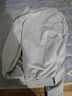 立領(lǐng)拉鏈衛衣男女同款開(kāi)衫夾克衛衣男士外套秋冬季男裝上衣服百搭 灰色 L 曬單實(shí)拍圖