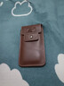 途尊新款多功能休閑手機掛腰穿皮帶腰包男手機包腰間防潑水工地手機套 光面款【深棕色】送登山扣 曬單實(shí)拍圖