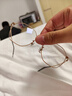 蔡司（ZEISS）鏡片超輕6g純β鈦近視眼鏡框可配度數女男防藍光輻射金絲鏡loho架 曬單實(shí)拍圖