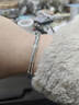 菜百首飾 銀手鐲 足銀節節高升手鐲 女款足銀手鐲   YS 曬單實(shí)拍圖