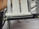 京兆信息（GIGA-MEGA）PCIe5.0 X16顯卡延長(cháng)線(xiàn)高速無(wú)損雙層可彎折90度角PCIE5延長(cháng)線(xiàn)兼容5090顯卡ATX機箱/90度18厘米白色 曬單實(shí)拍圖