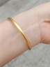 火貝老凰祥金包銀素圈手鐲2025新款女古法仿真黃金鐲子純實(shí)老凰祥 5毫米-內徑56【高端貨】 曬單實(shí)拍圖